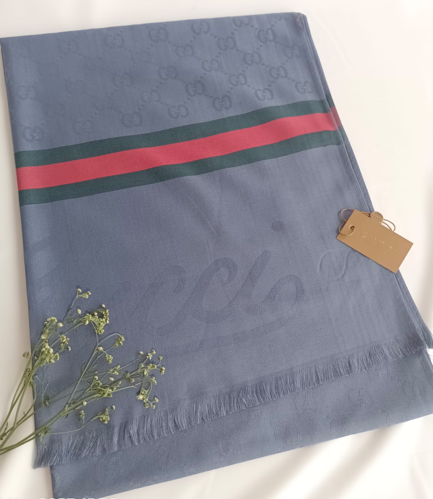 Gucci scarf-grey – Pearls – Online Shopping